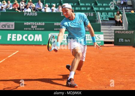 Monte Carlo, Monaco. 19 Apr, 2018. Jan - Lennard Struff Allemagne während der ATP Monte Carlo Rolex Masters 2018, Am 14. April 22, 2018 in Monaco - Foto Laurent Lairys/DPPI Credit: Laurent Lairys/Agence Locevaphotos/Alamy leben Nachrichten Stockfoto