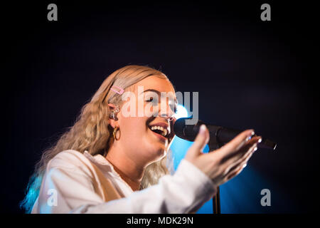 Mailand, Italien. 19. April 2018 Anne-Marie Live at Fabrique © Roberto Finizio / alamy Leben Nachrichten Stockfoto