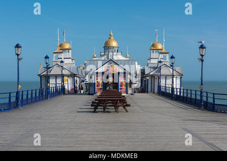 Detail der Pier von Eastbourne, East Sussex, England, UK. Stockfoto