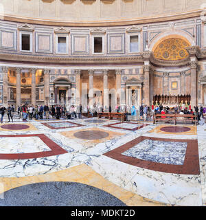 Dome Zimmer im Pantheon, Rom, Latium, Italien Stockfoto