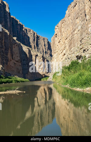 Texas, Big Bend National Park, Rio Grande, Fluss, Santa Elena Canyon Stockfoto