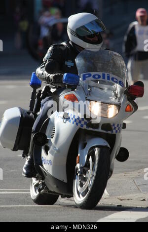 Motorrad Polizist, Sydney, NSW, Australien Stockfoto