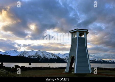 Der Seward Mariners' Memorial ist ein Leuchtturm für die Seefahrer auf dem Meer verloren gewidmet haben, nach einem Leben der Liebe das Meer geführt. Stockfoto