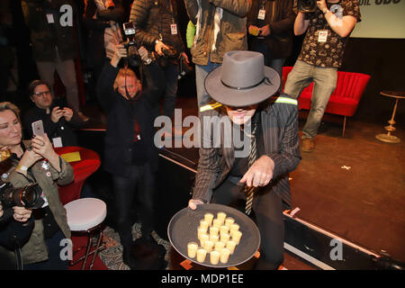 Die Eröffnung der Udo Lindenbergs Panikcity Museum auf dem Spielbudenplatz in Hamburg 19.03.2108 Mit: Udo Lindenberg Wo: Hamburg, Deutschland Wann: 19 Mar 2018 Credit: Becher/WENN.com Stockfoto