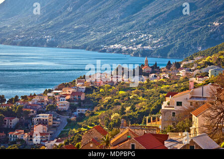 Makarska Riviera idyllische Dorf an der Küste, Kvarner Region von Kroatien Stockfoto