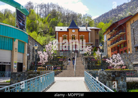 Ax les Thermes, Kurort, Ariège, Ranzösischen Pyrenäen, Frankreich Stockfoto