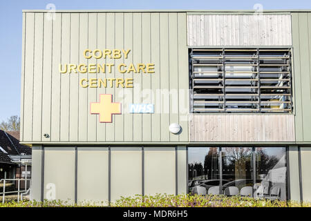 Corby Notfallambulanz Zentrum Stockfoto