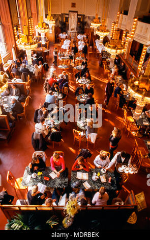 Prag, Tschechische Republik; Jugendstil Café im Gemeindehaus (Obecni Dum) Stockfoto