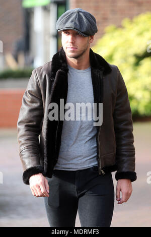 TOWIE Darsteller film Im Standard Pub in Loughton, Essex Mit: James Lock Wo: Loughton, Großbritannien Wann: 20 Mar 2018 Credit: WENN.com Stockfoto