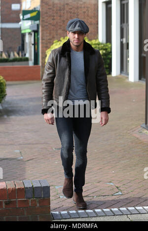 TOWIE Darsteller film Im Standard Pub in Loughton, Essex Mit: James Lock Wo: Loughton, Großbritannien Wann: 20 Mar 2018 Credit: WENN.com Stockfoto