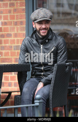 TOWIE Darsteller film Im Standard Pub in Loughton, Essex Mit: Peter Wicks Wo: Loughton, Großbritannien Wann: 20 Mar 2018 Credit: WENN.com Stockfoto