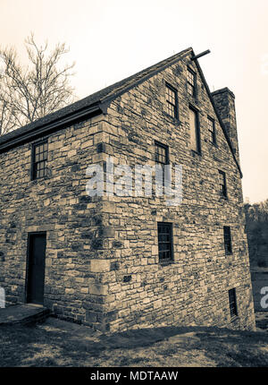 George Washingtons Destillerie am Mount Vernon. Stockfoto