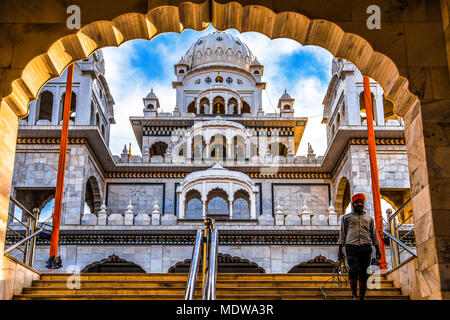 Indien Rajasthan Pushkar. Gurudwara Singh Sabha, Sikh Tempel Stockfoto