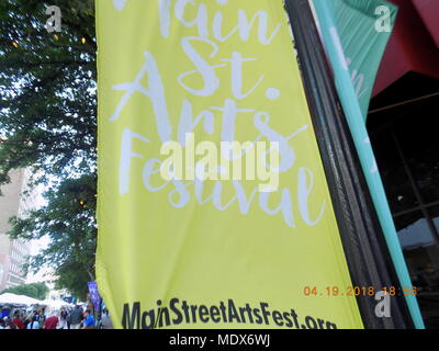 Main Street Arts Festival Banner Stockfoto