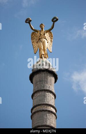 Paris, place du Chatelet, Brunnen der Palme, der Bildhauerei, der Sieg der Alliierten, Bildhauer Louis-Simon Boizot Stockfoto