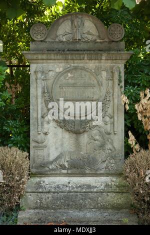 Paris, Pere Lachaise Friedhof, 11 Division, Grab von Alexandre Theodore Brongniart, Architekt der Palais de la Bourse in Paris. Stockfoto