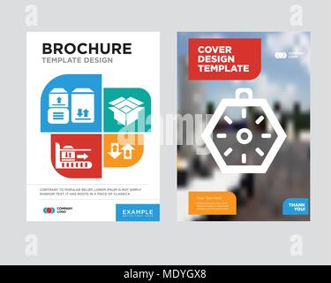 Lokalisierung Ausrichtung Werkzeug der Kompass mit Himmelsrichtungen Broschüren Flyer Design Template mit abstrakten Foto Hintergrund, Pfeile, Paar, Paket Stock Vektor