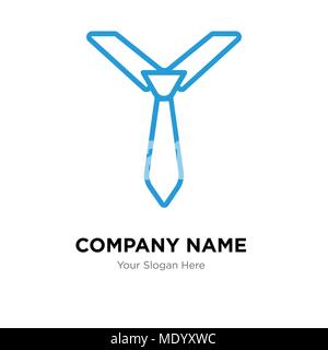 Krawatte Company Logo Design Template, Business corporate Vektor icon Stock Vektor