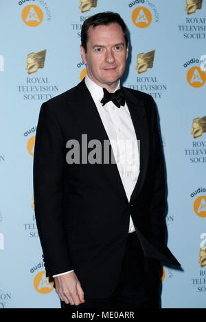 Der Royal Television Society Awards 2018 im Grosvenor House Hotel - Anreise mit: George Osbourne Wo: London, Großbritannien Wann: 20 Mar 2018 Credit: Mario Mitsis/WENN.com gehalten Stockfoto