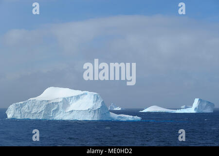 Sunlit Eisberge in der Antarktis Sound an der Antarktischen Halbinsel, Antarktis Stockfoto