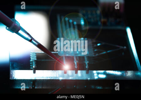 Lab-on-a-Chip (LOC). Stockfoto