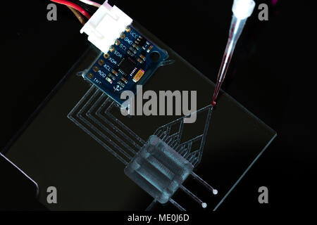 Lab-on-a-Chip (LOC). Stockfoto