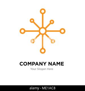Data Analytics rad Company Logo Design Template, Business corporate Vektor icon Stock Vektor