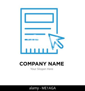 Leere Company Logo Design Template, Business corporate Vektor icon Stock Vektor