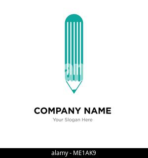 Pencil Company Logo Design Template, Business corporate Vektor icon Stock Vektor