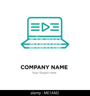 Film Company Logo Design Template, Business corporate Vektor icon Stock Vektor