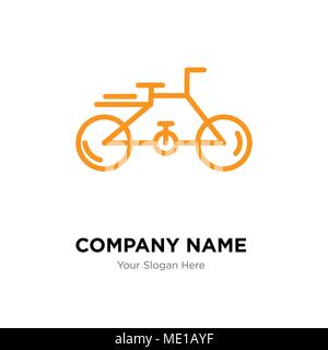 Bike Company Logo Design Template, Business corporate Vektor icon Stock Vektor