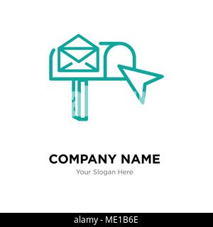 E-Mail, Firmenlogo Design Template, Business corporate Vektor icon Stock Vektor