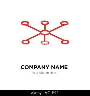 Datenverbindung Company Logo Design Template, Business corporate Vektor icon Stock Vektor