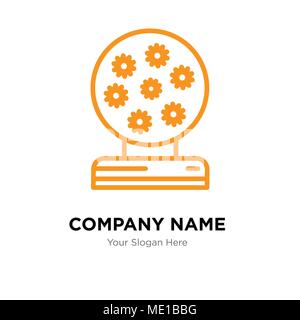 Magic Ball Company Logo Design Template, Business corporate Vektor icon Stock Vektor