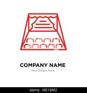 Stage Company Logo Design Template, Business corporate Vektor icon Stock Vektor