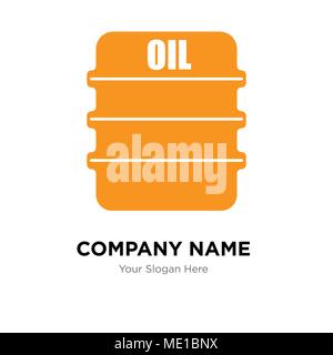 Oil Company Logo Design Template, Business corporate Vektor icon Stock Vektor