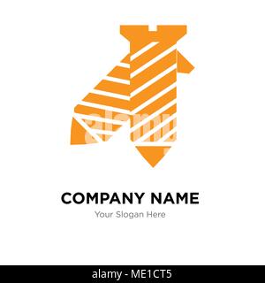 Krawatte Company Logo Design Template, Business corporate Vektor icon Stock Vektor