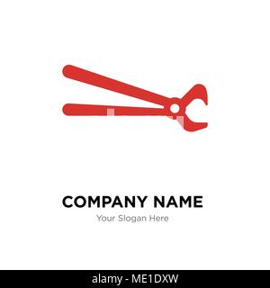 Nagelzange Company Logo Design Template, Business corporate Vektor icon Stock Vektor