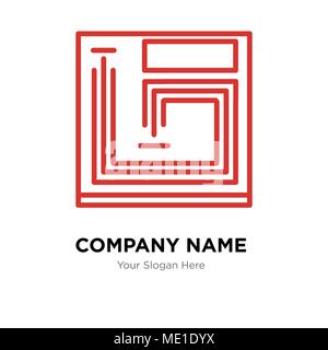 Board Game Company Logo Design Template, Business corporate Vektor icon Stock Vektor