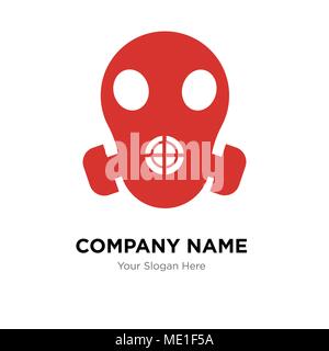 Respirator Company Logo Design Template, Business corporate Vektor icon Stock Vektor