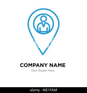 Ortszeiger Company Logo Design Template, Business corporate Vektor icon Stock Vektor