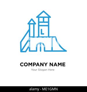 Spielplatz Company Logo Design Template, Business corporate Vektor icon Stock Vektor