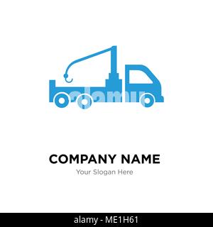 Kran-LKW Company Logo Design Template, Business corporate Vektor icon Stock Vektor