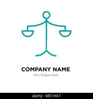 Waage Company Logo Design Template, Business corporate Vektor icon Stock Vektor