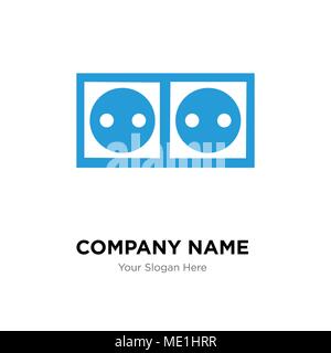 Buchse Company Logo Design Template, Business corporate Vektor icon Stock Vektor