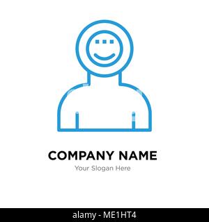 Astronaut Company Logo Design Template, Business corporate Vektor icon Stock Vektor