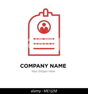 CV Company Logo Design Template, Business corporate Vektor icon Stock Vektor