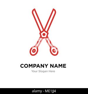 Schere Company Logo Design Template, Business corporate Vektor icon Stock Vektor