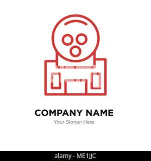 Gum Company Logo Design Template, Business corporate Vektor icon Stock Vektor