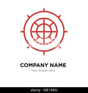 Roulette Company Logo Design Template, Business corporate Vektor icon Stock Vektor